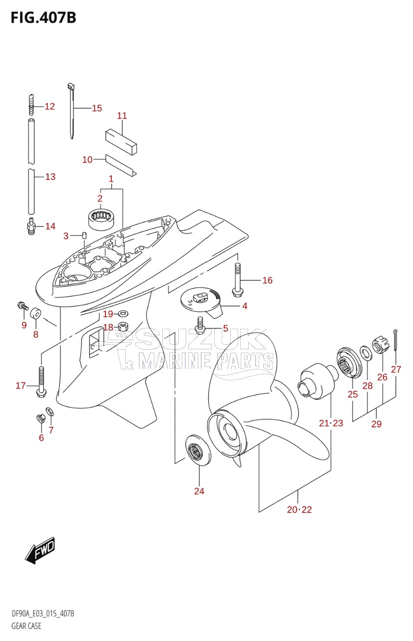 GEAR CASE (DF80A:E03)