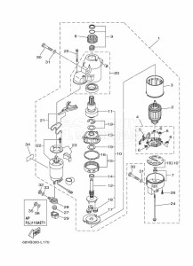 F115AETX drawing STARTER-MOTOR