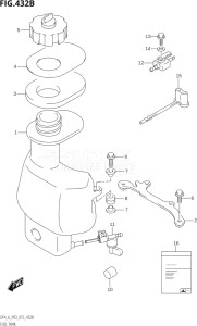 00402F-510001 (2005) 4hp P03-U.S.A (DF4) DF4 drawing FUEL TANK (DF6:P03)