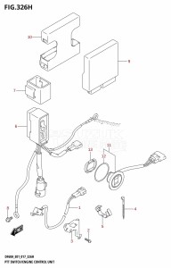 DF50A From 05003F-710001 (E01)  2017 drawing PTT SWITCH /​ ENGINE CONTROL UNIT (DF60A:E40)