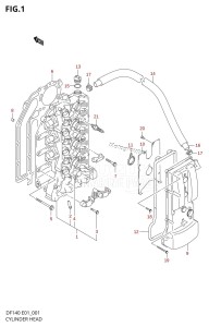 DF140 From 14001Z-980001 (E01 E40)  2009 drawing CYLINDER HEAD