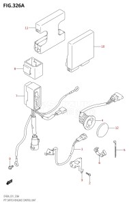 04004F-110001 (2011) 40hp E34-Italy (DF40AST) DF40A drawing PTT SWITCH / ENGINE CONTROL UNIT