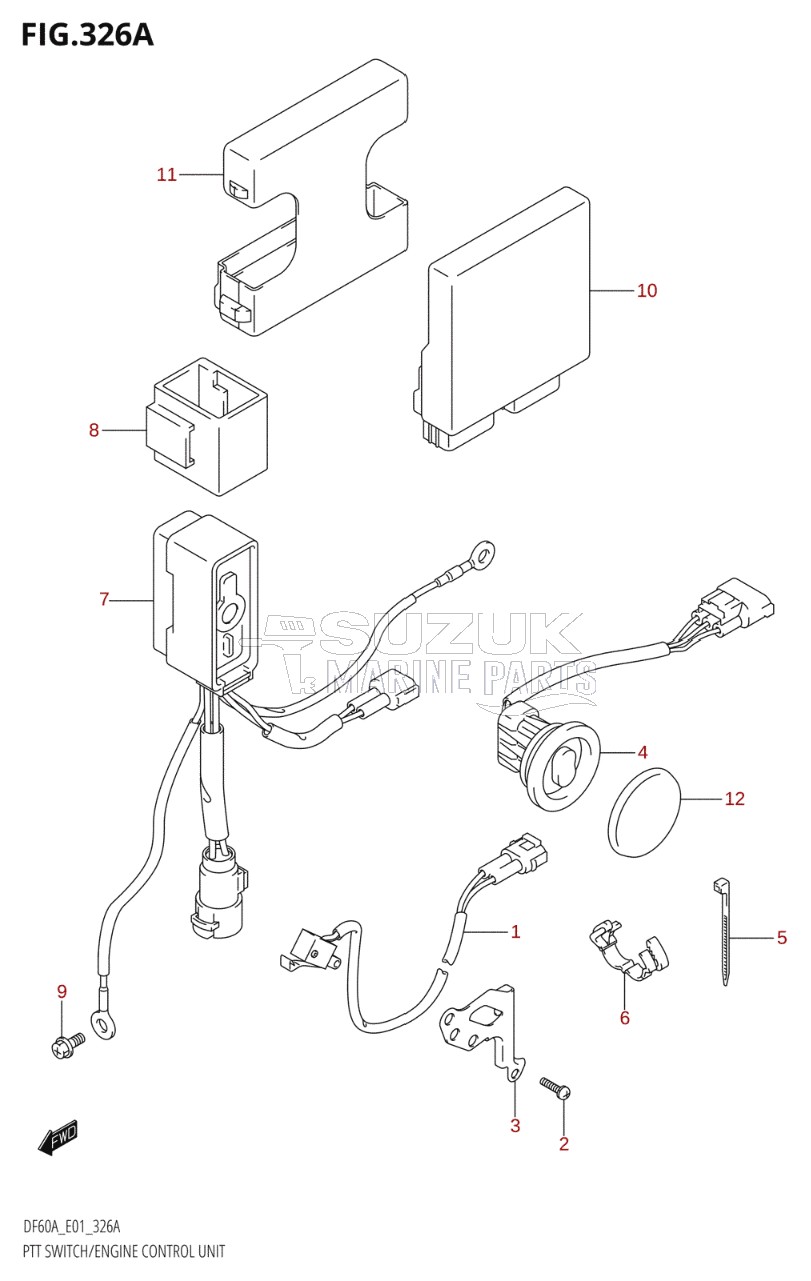 PTT SWITCH / ENGINE CONTROL UNIT