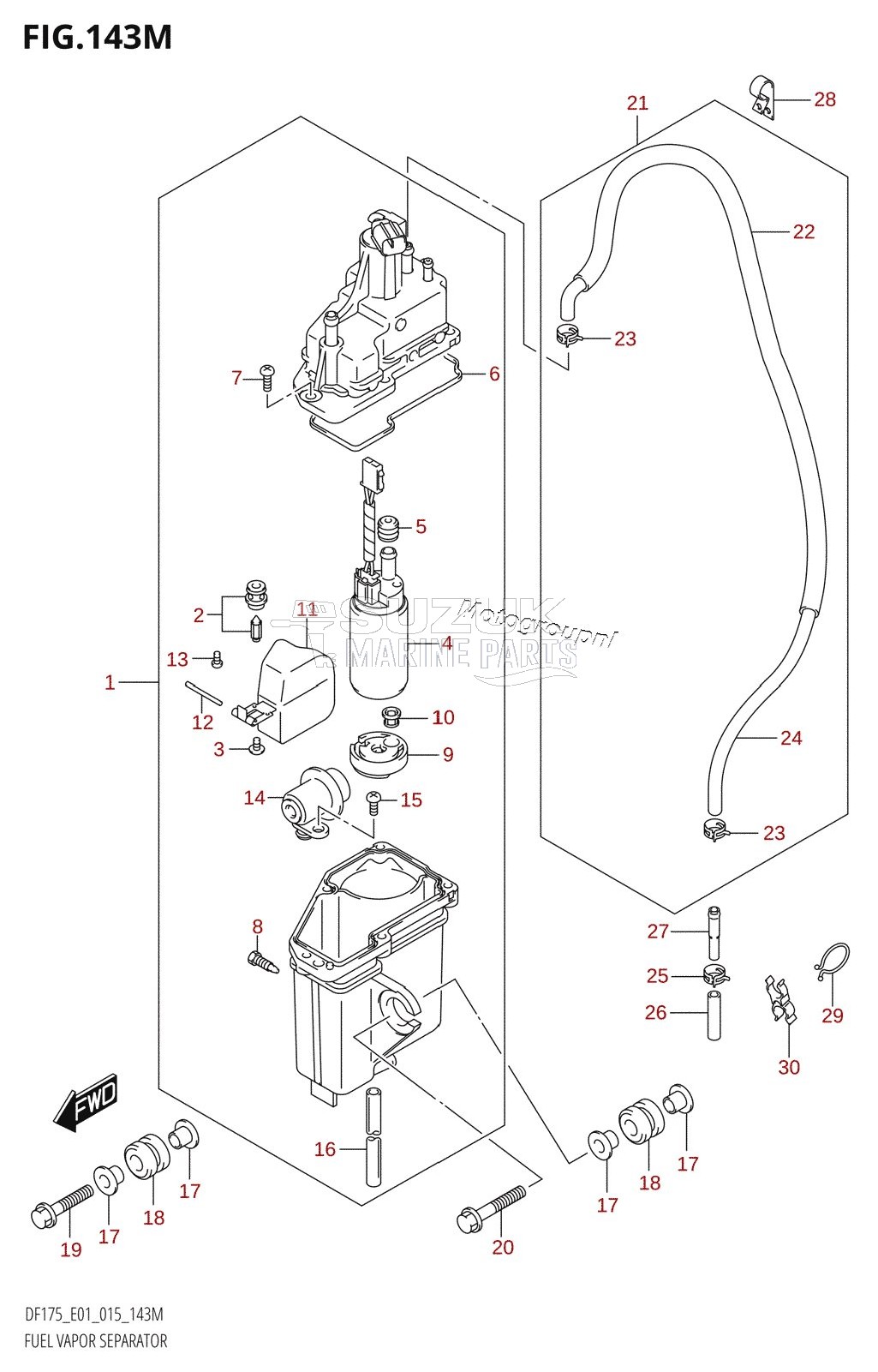 FUEL VAPOR SEPARATOR (DF175TG:E40)