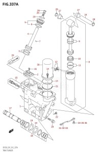 DF250 From 25003F-210001 (E01 E40)  2012 drawing TRIM CYLINDER (DF200T:E01:(X-TRANSOM,XX-TRANSOM))