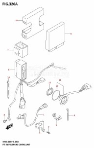 DF50A From 05004F-810001 (E03)  2018 drawing PTT SWITCH /​ ENGINE CONTROL UNIT (DF40A)