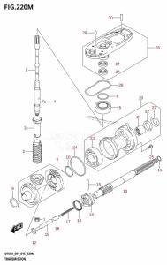 DF50A From 05004F-510001 (E01)  2015 drawing TRANSMISSION (DF60ATH:E40)