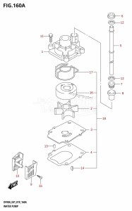 DF100B From 10004F-910001 (E01 E40)  2019 drawing WATER PUMP (DF70A:E01,DF70ATH:E01)