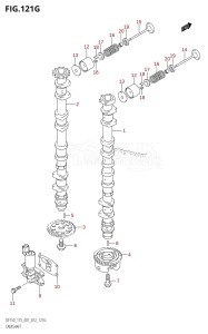 DF175Z From 17502Z-210001 (E01 E40)  2012 drawing CAMSHAFT (DF175Z:E01)