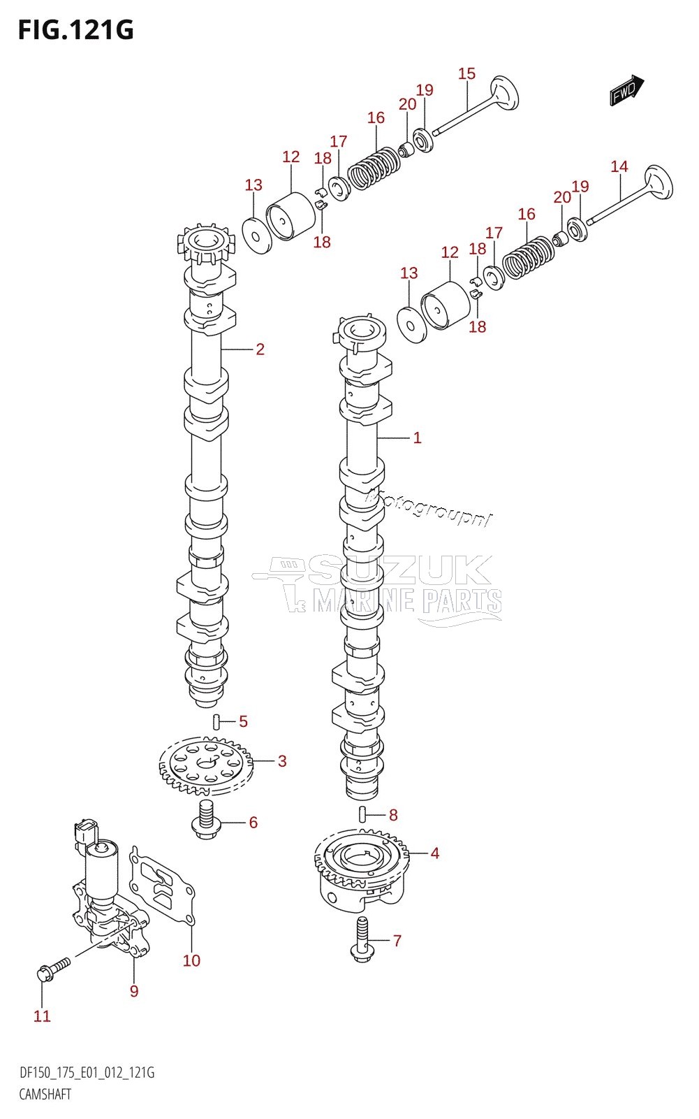 CAMSHAFT (DF175Z:E01)