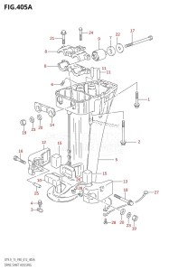 DT15 From 01504-210001 (P37-)  2012 drawing DRIVE SHAFT HOUSING (DT9.9:P40)