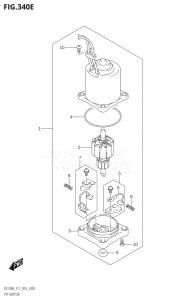 11503F-610001 (2016) 115hp E01 E03 E11 E40-Gen. Export1 and 2 USA (DF115AT) DF115A drawing PTT MOTOR (DF115AZ:E40)