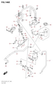 03003F-710001 (2017) 30hp P01 P40-Gen. Export 1 (DF30A  DF30AQ  DF30AR  DF30AT  DF30ATH  DT30  DT30R) DF30A drawing FUEL PUMP (DF30A:P40)