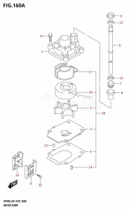 DF90A From 09003F-810001 (E01 E40)  2018 drawing WATER PUMP (DF70A:E01,DF70ATH:E01)