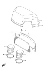 Outboard DF 225 drawing Silencer