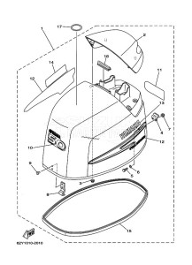 F50AEDL drawing TOP-COWLING