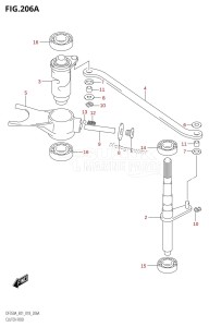 DF350A From 35001F-710001 (E01)  2017 drawing CLUTCH ROD