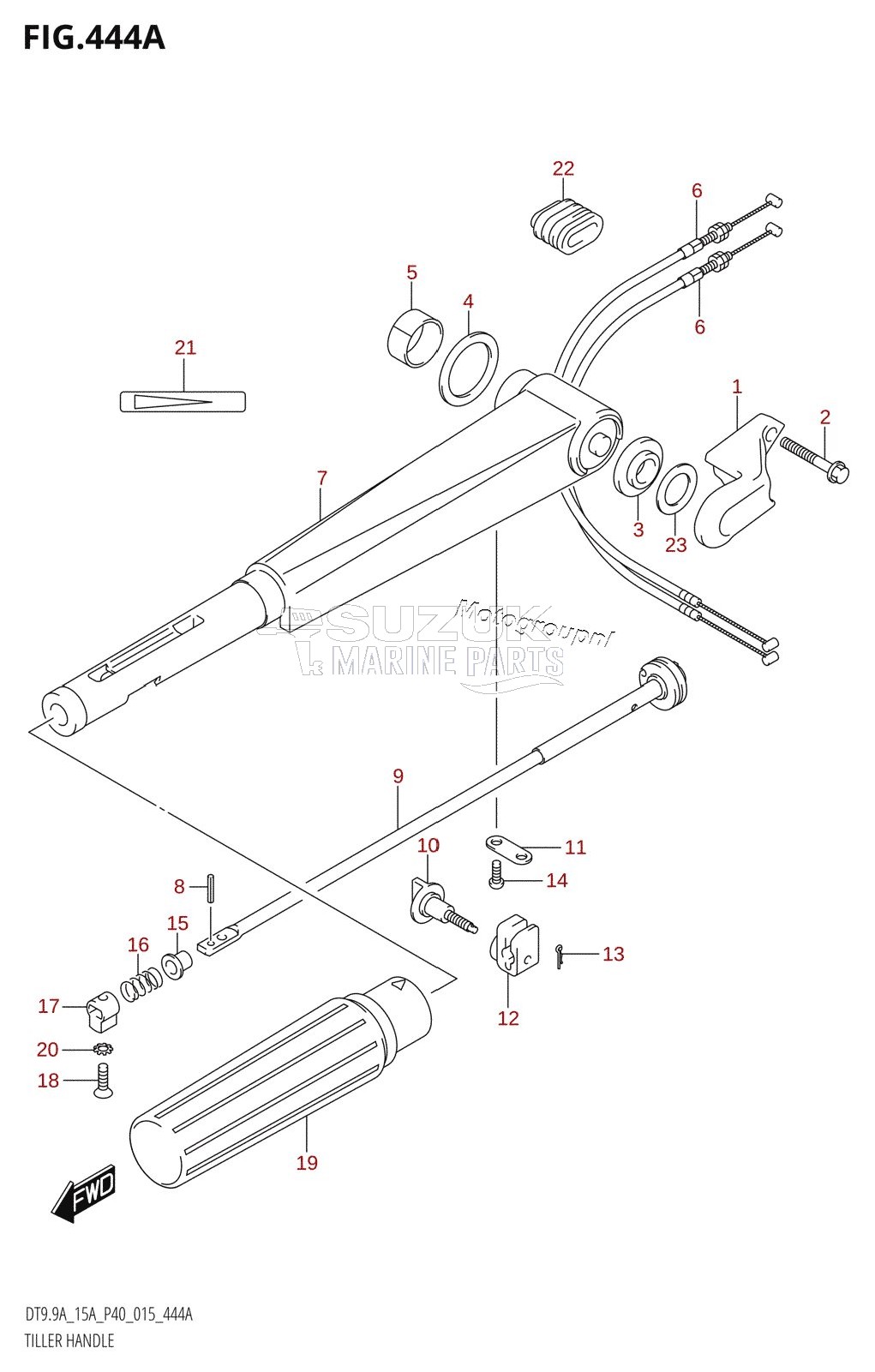 TILLER HANDLE (DT9.9A:P40)