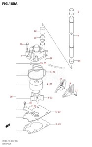 DF250A From 25003P-310001 (E03)  2013 drawing WATER PUMP