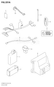 20003P-810001 (2018) 200hp E03-USA (DF200AP) DF200AP drawing KEY LESS START