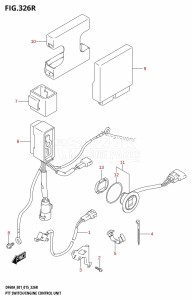 DF50A From 05004F-510001 (E01)  2015 drawing PTT SWITCH /​ ENGINE CONTROL UNIT (DF60AVT:E01)