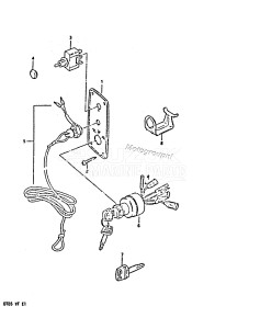 DT85 From 8501-300001 till 310443 ()  1978 drawing OPT : IGNITION SWITCH