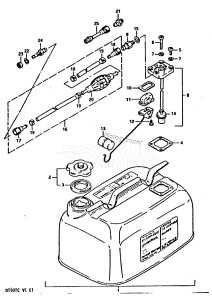 DT50 From 05003-401001 ()  1984 drawing FUEL TANK