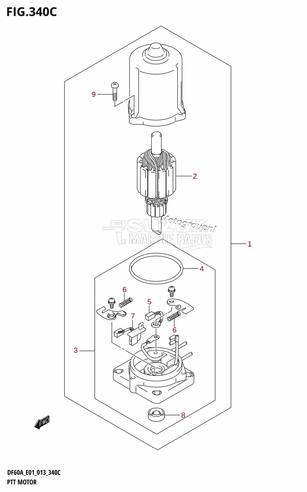 PTT MOTOR (DF40A:E01)