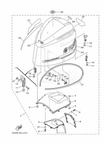 FL350AET2U drawing FAIRING-UPPER