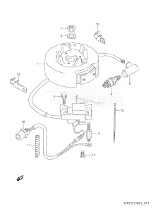DT2.2 From 00221-351001 ()  1993 drawing MAGNETO (DT2 /​ DT2.2,MODEL:90~00)
