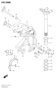 08002F-140001 (2021) 80hp E01 E40-Gen. Export 1 - Costa Rica (DF80AT) DF80A drawing SWIVEL BRACKET (DF70ATH,DF90ATH)