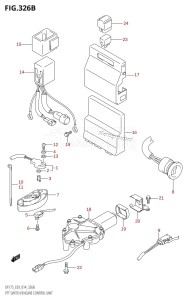 DF175TG From 17502F-410001 (E03)  2014 drawing PTT SWITCH /​ ENGINE CONTROL UNIT (DF150TG:E03)