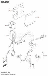 DF40A From 04003F-210001 (E01)  2012 drawing PTT SWITCH /​ ENGINE CONTROL UNIT (DF50A:E01)