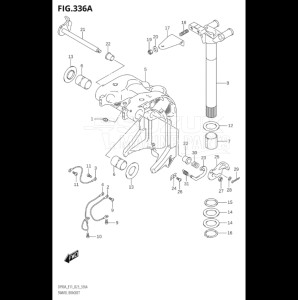 08002F-240001 (2022) 80hp E01 E40-Gen. Export 1 - Costa Rica (DF80AT  DF80AT) DF80A drawing SWIVEL BRACKET (SEE NOTE)