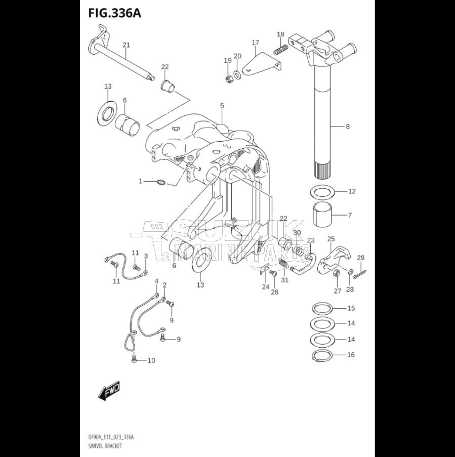 SWIVEL BRACKET (SEE NOTE)