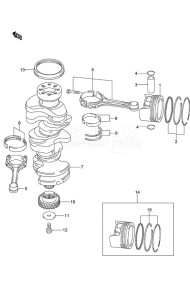 DF 300AP drawing Crankshaft