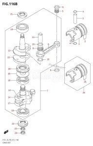 DT25 From 02503K-310001 (P36-)  2013 drawing CRANKSHAFT (DT30:P40)