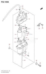 DF70A From 07003F-110001 (E01)  2011 drawing FUEL VAPOR SEPARATOR