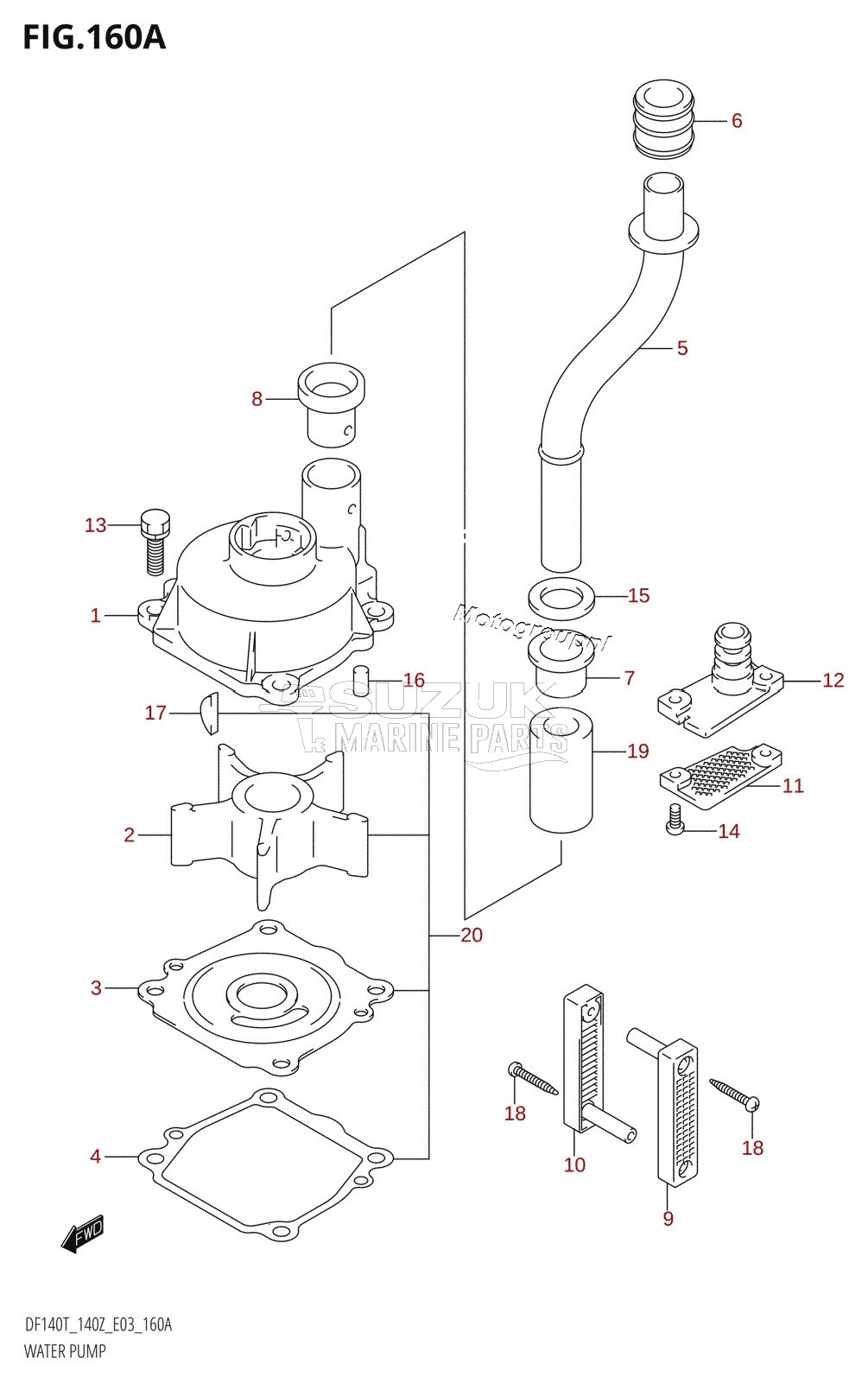 WATER PUMP (K2,K3,K4,K5,K6)