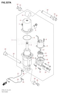 07003F-610001 (2016) 70hp E01 E40-Gen. Export 1 - Costa Rica (DF70A  DF70ATH) DF70A drawing TRIM CYLINDER