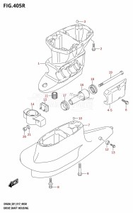 DF50A From 05003F-710001 (E01)  2017 drawing DRIVE SHAFT HOUSING (DF60AVT:E01)