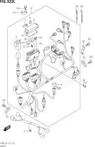 04003F-210001 (2012) 40hp E01-Gen. Export 1 (DF40AQH  DF40AT) DF40A drawing HARNESS (DF60ATH:E40)