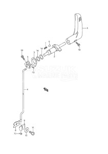 Outboard DF 4 drawing Clutch Lever