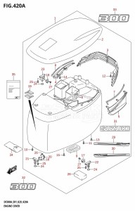 DF250A From 25003P-040001 (E01)  2020 drawing ENGINE COVER (DF300A:E01)