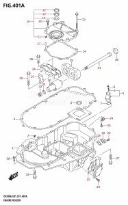 DF200AZ From 20003Z-710001 (E01 E40)  2017 drawing ENGINE HOLDER