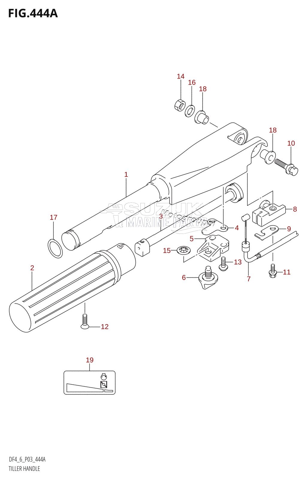 TILLER HANDLE