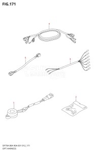 07003F-210001 (2012) 70hp E01 E40-Gen. Export 1 - Costa Rica (DF70A  DF70AT / DF70ATH  DF70ATH) DF70A drawing OPT:HARNESS (DF70ATH E01)