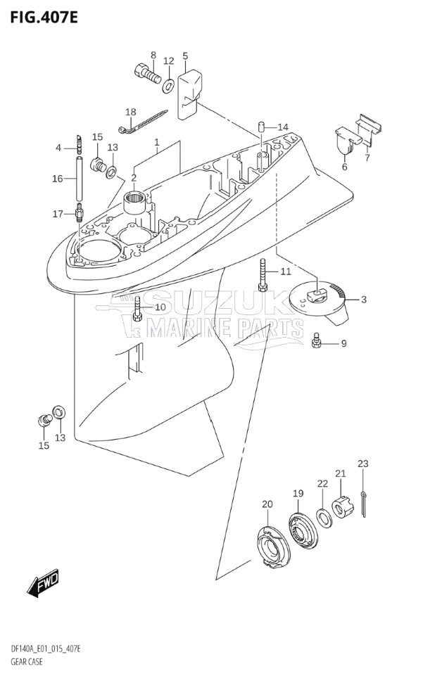 GEAR CASE (DF115AZ:E40)