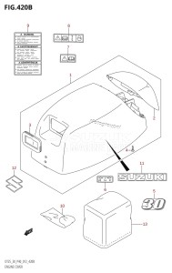 DT25 From 02503K-210001 (P36-)  2012 drawing ENGINE COVER (DT30:P40)