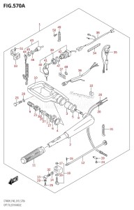 DT40 From 04005-910001 ()  2019 drawing OPT:TILLER HANDLE (DT40WR)